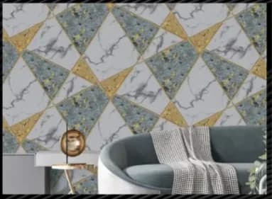 Geometric Marble Design Wallpaper Sticker